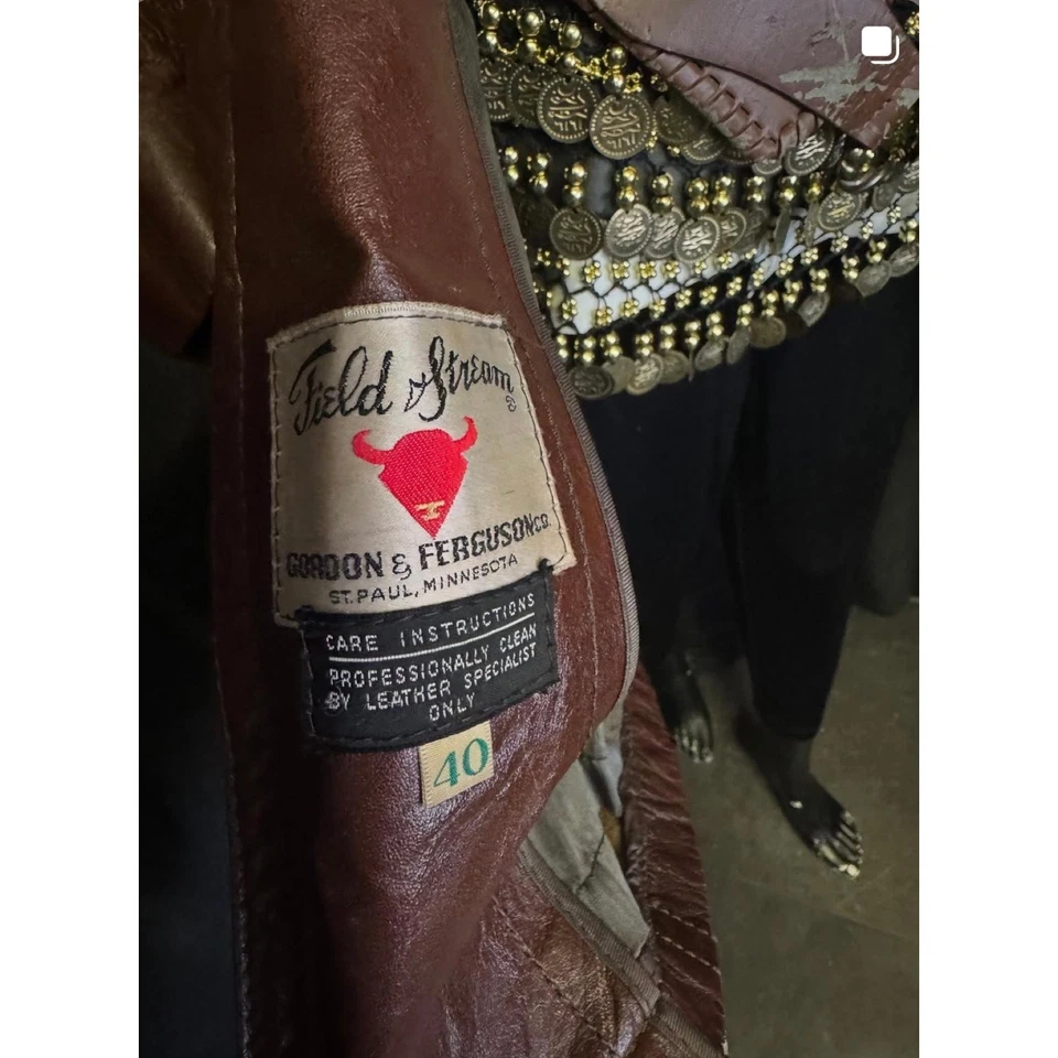 Leather Jacket Pirate - Handmade One-of-a-Kind COSTUME - Men's Large - Image 3 of 4