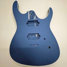 DIY Mahogany Electric Guitar Body Black Matte Texture Upgrade-Ready Replacement