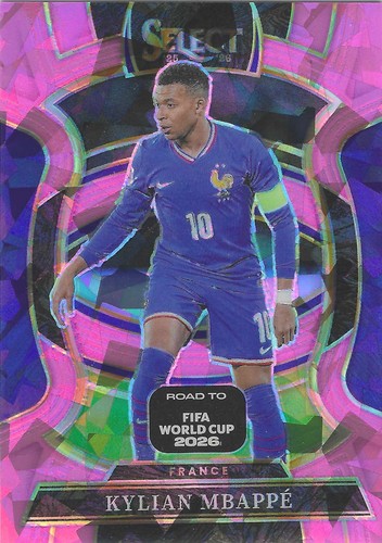 Kylian Mbappe 2025-26 Panini Select FIFA World Cup - #80 Terrace Pink Ice