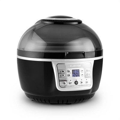 HOT: INFRAROT HALOGEN HEIßLUFT BACK OFEN FRITEUSE GARGERÄT KOCHTOPF GRAU-SCHWARZ