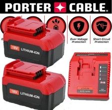 2Pack 18 Volt 6.0/8.0Ah Lithium Battery for Porter Cable 18V PC18BLX PC18BL Tool