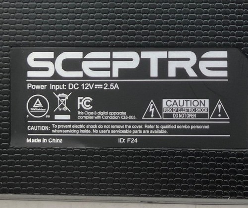 Sceptre 24" LED Monitor With Power Adapter No Stand - Untested - Picture 2 of 10