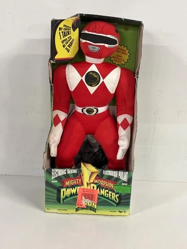 Vintage 1994 Mighty Morphin Power Rangers 18" Doll w/Box & Tommy Autograph Photo