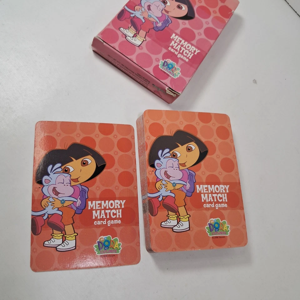 Dora The Explorer Memory Match Card Game, COMPLETE! 2006 Cardinal Deck Vintage  - Image 3 of 4
