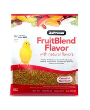 ZuPreem FruitBlend Flavor w/ Natural Flavor Bird Food for Very Small Birds 2 lb