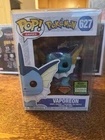 Funko Pop! Pokémon Vaporeon Diamond 627 2021 Spring Convention Limited Edition