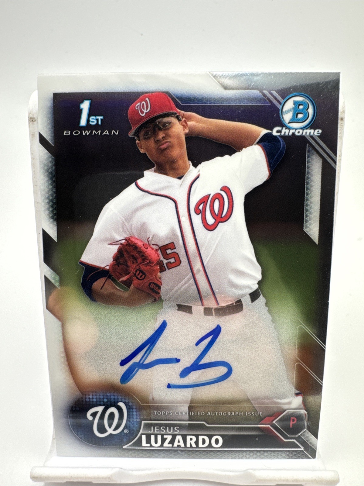 2016 Bowman Draft Chrome Draft Pick Auto Jesus Luzardo #CDA-JLU Auto