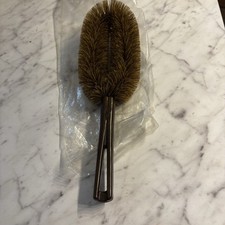 Stanley Home Lint Brush Clothes Suit Black Bristles Brown Handle Retro Vintage