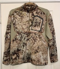 Cabela’s Zonz Western Camouflage 1/4 Zip Large Women Pullover. 3122
