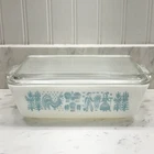 VTG Pyrex Amish Butterprint 1 1/2 Qt. Refrigerator Dish w/Lid #0503 READ