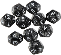 Yourandoll 10 StÜCke Polyedrische WüRfel D12 WüRfel Dice SpielwüRfel For Dnd Rpg