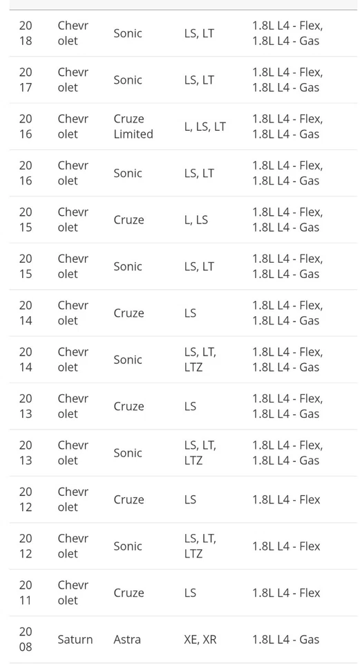 Cigüeñal-LS Piezas Genuinas GM 55569765 2011-2018 Sonic Cruze 2008 Saturn Astra Foto 2 de 4