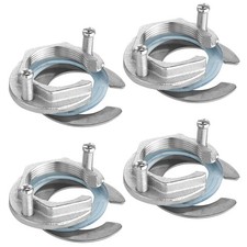 4Sets Faucet Lock Nut: Anti-Loosening Kitchen Sink Lock Nut - Stainless Steel
