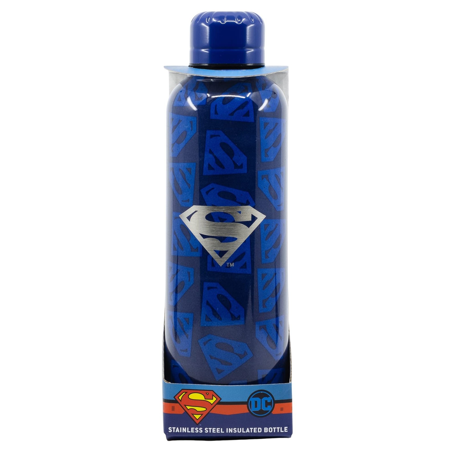 Superman   Reusable Stainless Steel Water Bottle   Double Insulated Thermos Bott