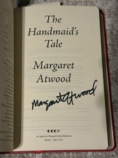 MARGARET ATWOOD SIGNED HANDMAIDS TALE BOOK - LEGENDARY AUTHOR AUTOGRAPHED!