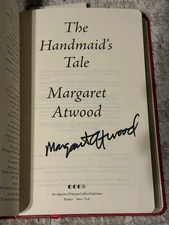MARGARET ATWOOD SIGNED HANDMAIDS TALE BOOK - LEGENDARY AUTHOR AUTOGRAPHED!