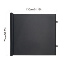 49 Inch Retractable Baby Gate Punch-Free Pets Stair Gate Dog Cat Stair Door Fenc