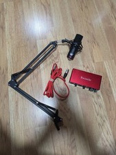 Focusrite Scarlett 2i2 4th Gen and Audio Tecnica Mic Bundle And Stand