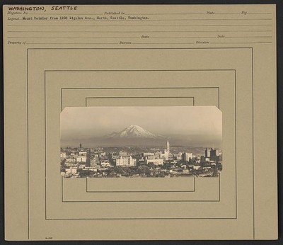 Photo:Mount Rainier from 1208 Bigelow Ave., North, Seattle, Washington