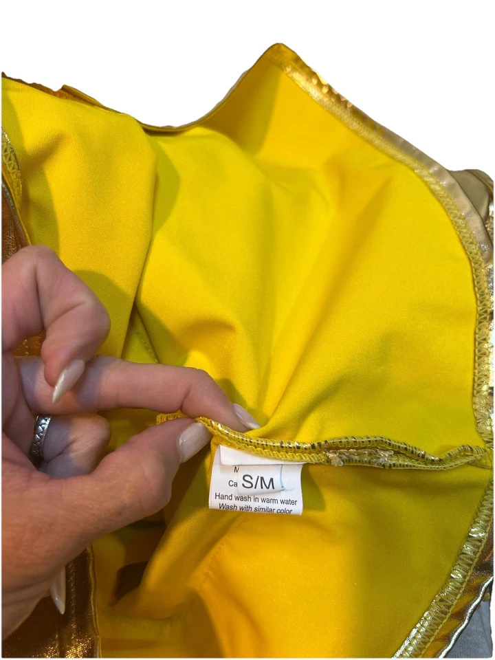 Золотой блестки бахрома Flapper бак S/M - 1920-х Гэтсби костюм для Хэллоуина ✨ - Изображение 4 из 4