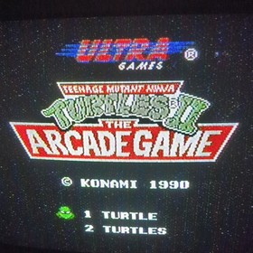 CIB Teenage Mutant Ninja Turtles II 2 Arcade Nintendo NES 1990 Pizza Hut TESTED