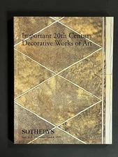 Sotheby's Auction Catalog -20th Century Decorative Arts- New York Dec 3-4, 1999