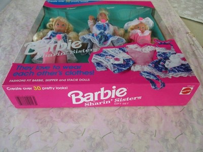 Barbie Sharin' Sisters Gift Set Mattel 1992-Barbie-Skipper-Stacie
