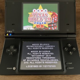 Nintendo DSi Matte Black Video Game Console and 5 Extra DS Games Lot w/ Charger
