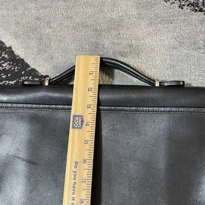 Vintage COACH Lexington Messenger Bag Black Leather Turn Lock