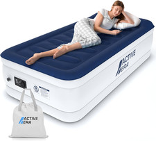Luxury Single Inflatable Mattress | Puncture Proof Single Airbed with Flock Coat