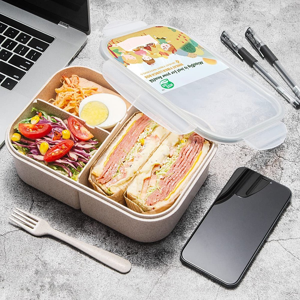 Bento Box for Adults Leak Proof BPA-Free Lunch Container Set Bento Box for Adults Leak Proof BPA-Free Lunch Container Set