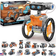 15-in-1 Solar Robot Building Kit STEM Toy for Kids 8-13, DIY Science Gift