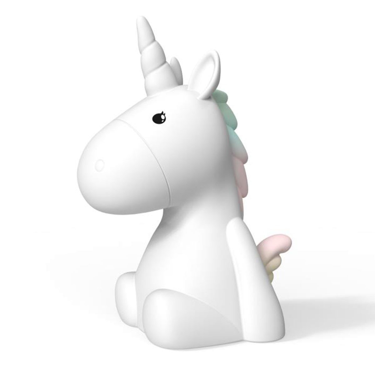 Veilleuse licorne tactile en silicone souple lavable avec batterie USB longue durée