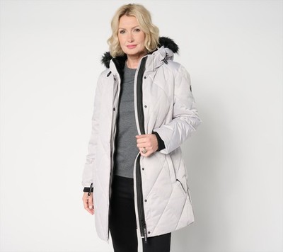 Arctic Expedition Women's Jacket Sz S Diamond Quilted Parka White A661553