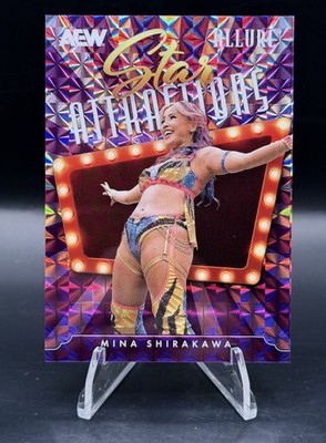 2026 AEW Allure Mina Shirakawa Star Attractions Purple Diamond /10 #SA-23