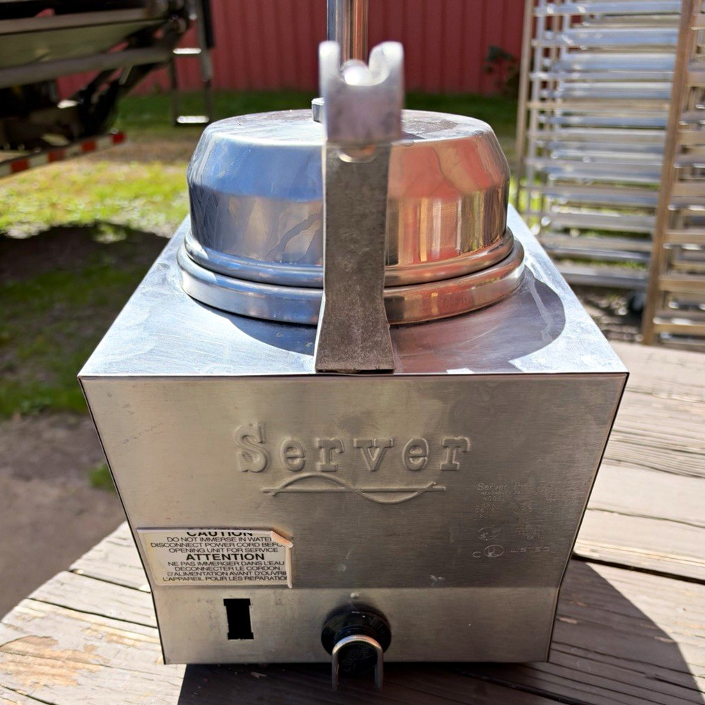 Server Chip/Popcorn Warmer Dispenser, 100 oz Capacity, 12 in Wide