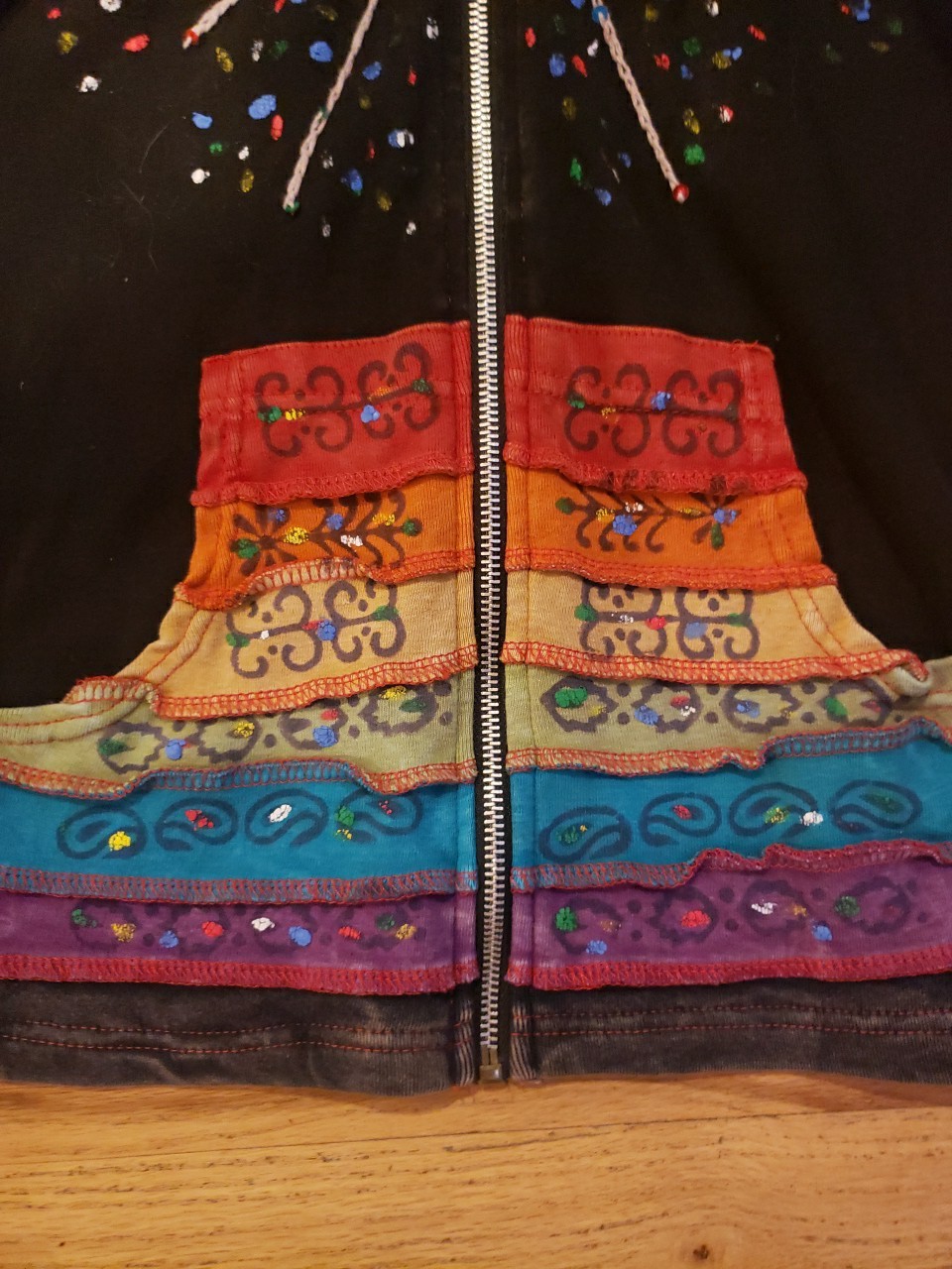 Rising Tide Jacket Embroidered Patchwork Nepal Hi… - image 4