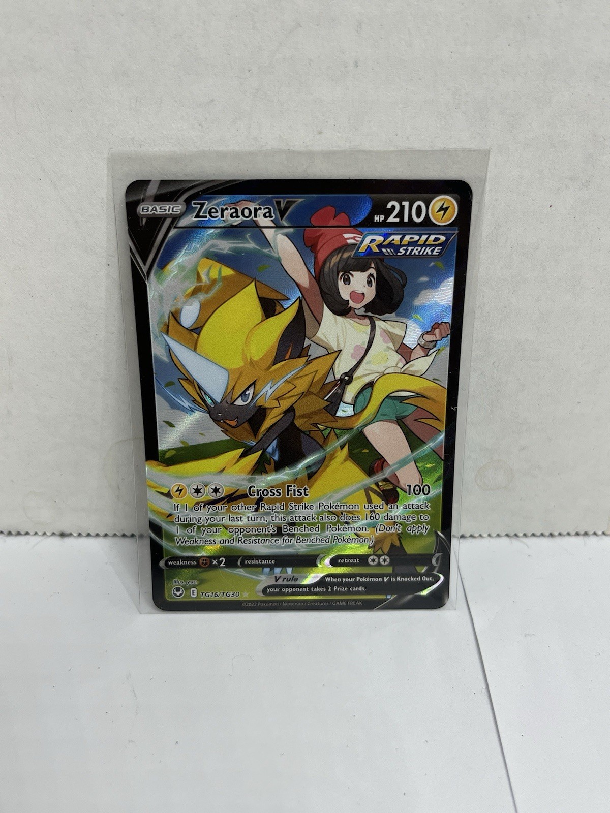Zeraora V TG16/TG30 : Sword & Shield Silver Tempest Trainer Gallery Pokemon Tcg