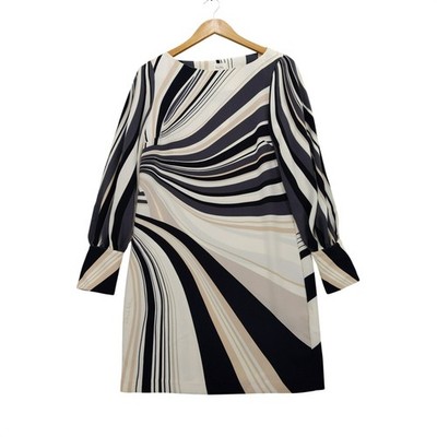 Richard Allan x HM Shift Dress Womens 4 Psychedelic Swirl Mod Mini NWT