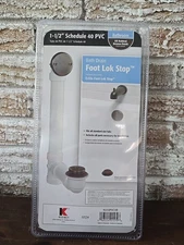 Keeney K630PVCVB Foot Lock Stop Bathtub Drain Kit, Oil Rubbed Bronze 1.5 Inch