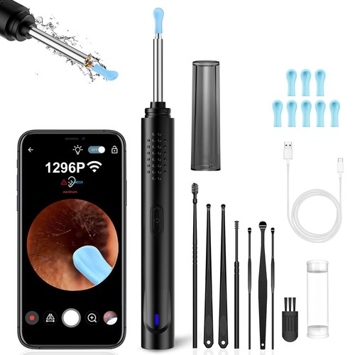 Ear Wax Removal, Ear Wax Removal Tool Camera Built-in 1296P, Earwax Removal k...