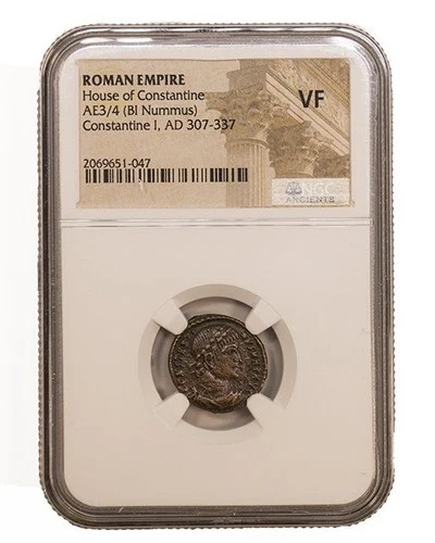 Roman AE Constantine I the Great AD 272-337 NGC VF Ancient Roman Bronze Coin