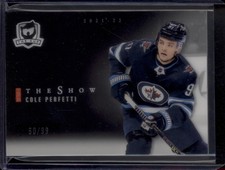 2021-22 The Cup Cole Perfetti Rookie The Show Black RC SP /99