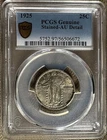 1925 standing liberty quarter - PCGS AU detail - Stained
