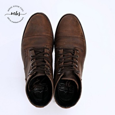Thursday Boot Co. Captain Lace Up Leather Cap Toe Boots  display picture 1