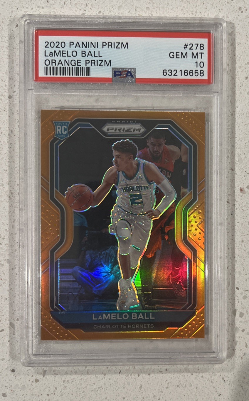 2020 Lamelo Ball PSA 10 Prizm Orange Prizm #278 42/49 pop 15🔥🔥🔥