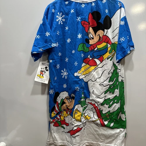 Vtg Mickey Unlimited Radcliffe Lingerie Sleep Shirt 80’s OS Blue All Over Print - Picture 12 of 18