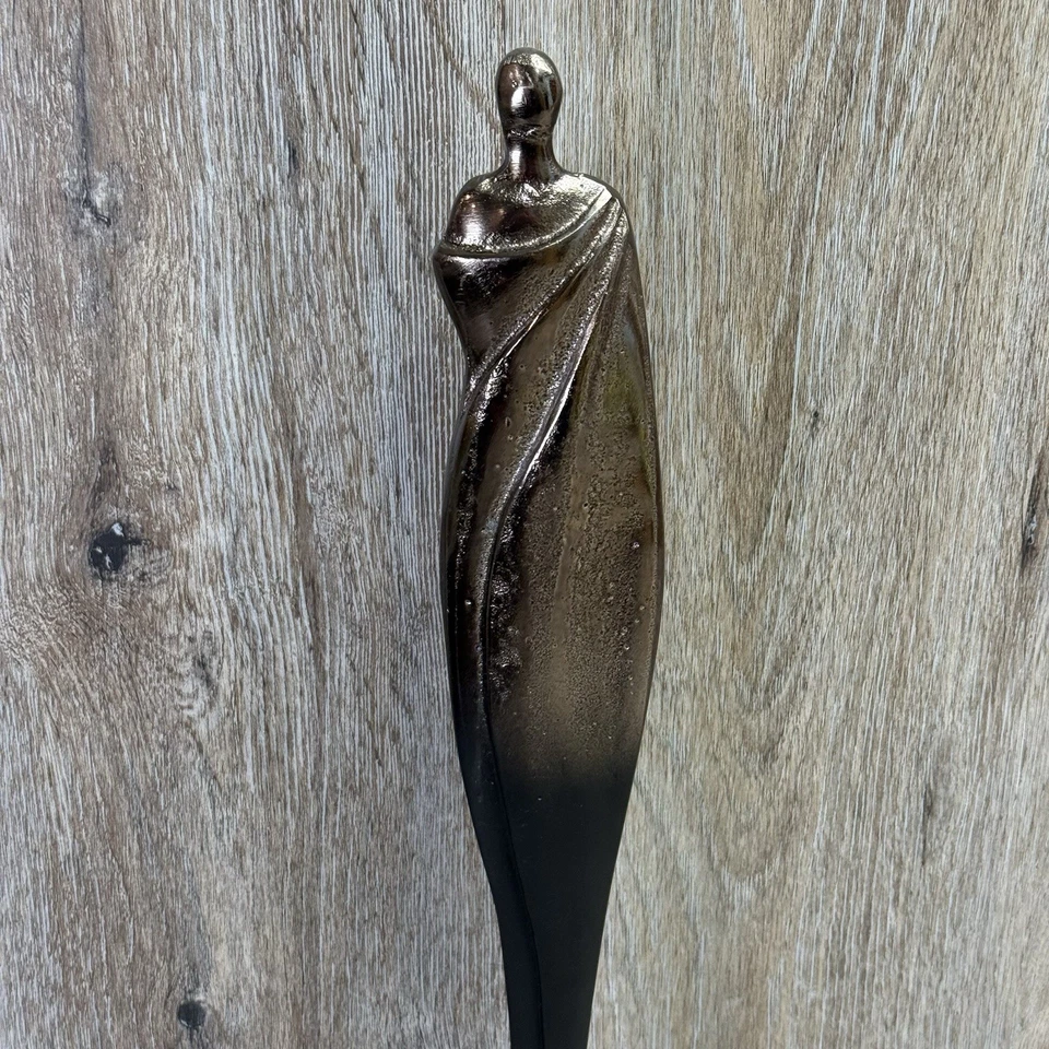 Modern Abstract Aluminum Figurative Sculpture 21" Tall Minimalist Art Statue - Image 4 of 4