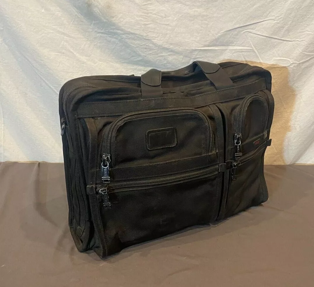 TUMI 26114DH Alpha 2 Black Ballistic Nylon Expandable Laptop Bag