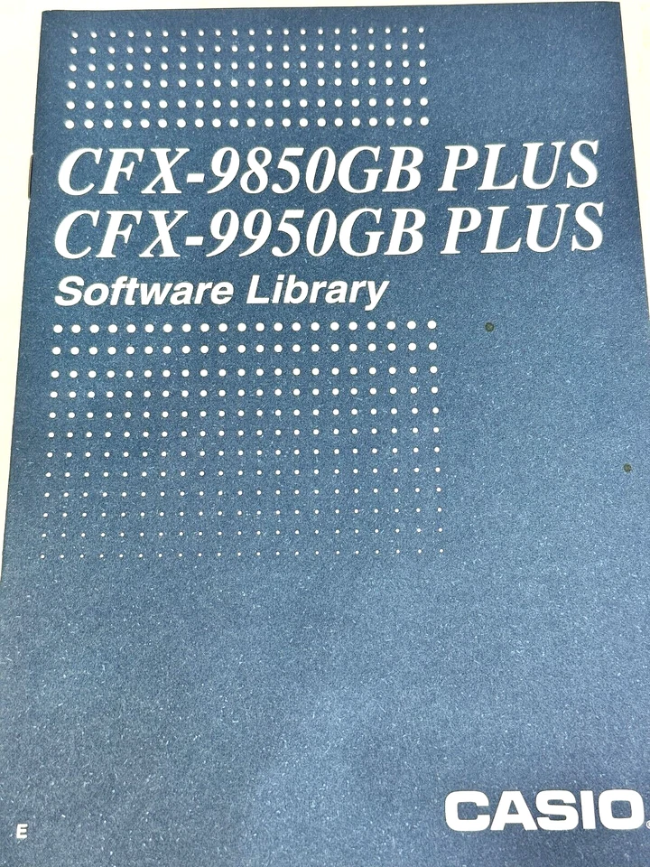 CASIO CFX9850GB Plus CFX9950GB Plus Manuals Guides Registration Papers Set  - VG - Image 3 of 4